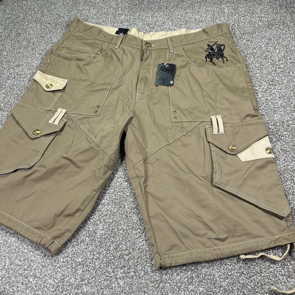 Y2K Baggy Khaki Jorts Tripp Style Eighth Eight New With Tags Size 44